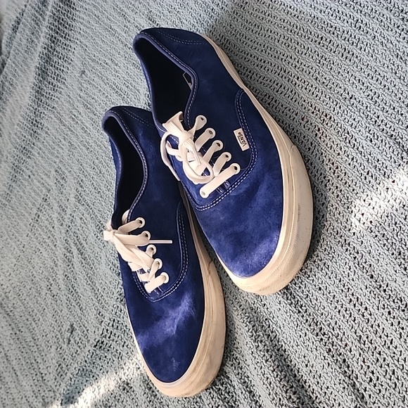 Vans Shoes Blue Suede Mens 11.5 - Picture 1 of 6